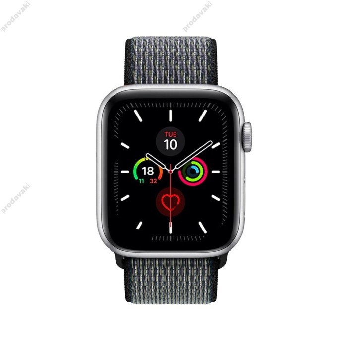 Ремінець для Apple Watch 38mm/40mm/41mm Nylon Sport Loop Indigo black