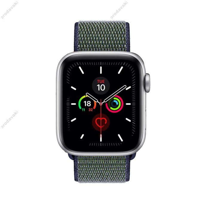 Ремінець для Apple Watch 38mm/40mm/41mm Nylon Sport Loop Midnight fog