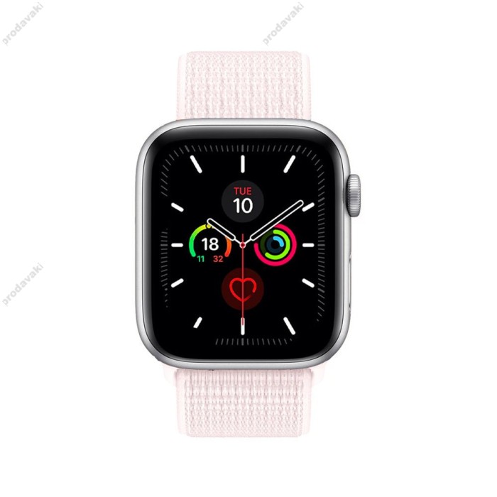 Ремінець для Apple Watch 38mm/40mm/41mm Nylon Sport Loop Pearl Pink
