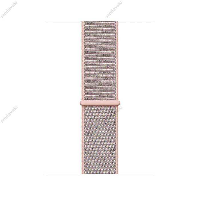 Ремінець для Apple Watch 38mm/40mm/41mm Nylon Sport Loop Pink Sand