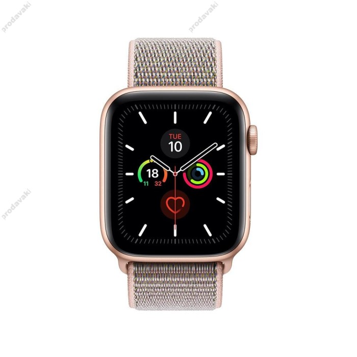 Ремінець для Apple Watch 38mm/40mm/41mm Nylon Sport Loop Pink Sand