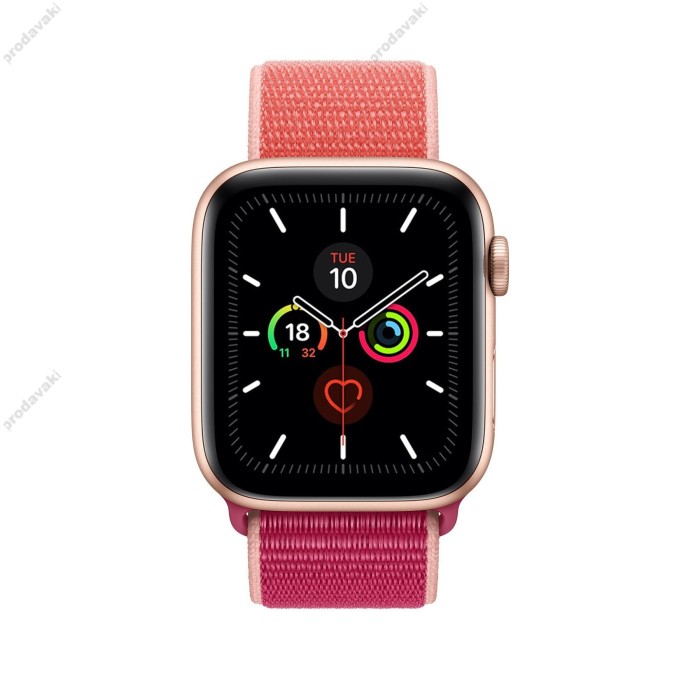 Ремінець для Apple Watch 38mm/40mm/41mm Nylon Sport Loop Pomegranate