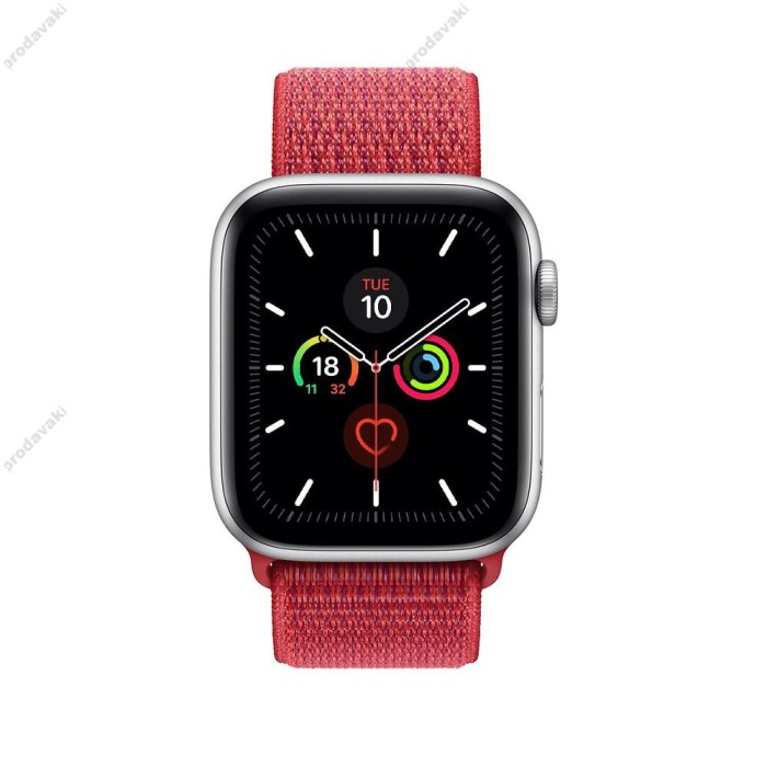 Ремінець для Apple Watch 38mm/40mm/41mm Nylon Sport Loop Red