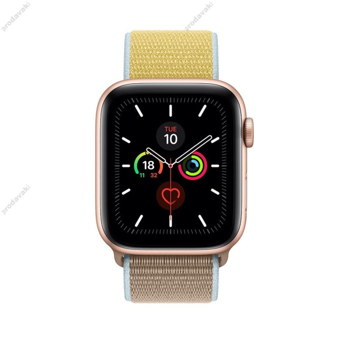 Ремінець для Apple Watch 38mm/40mm/41mm Nylon Sport Loop Сamel