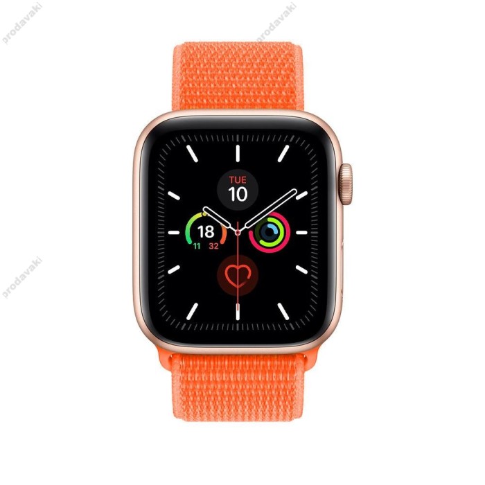 Ремінець для Apple Watch 38mm/40mm/41mm Nylon Sport Loop Spicy Orange