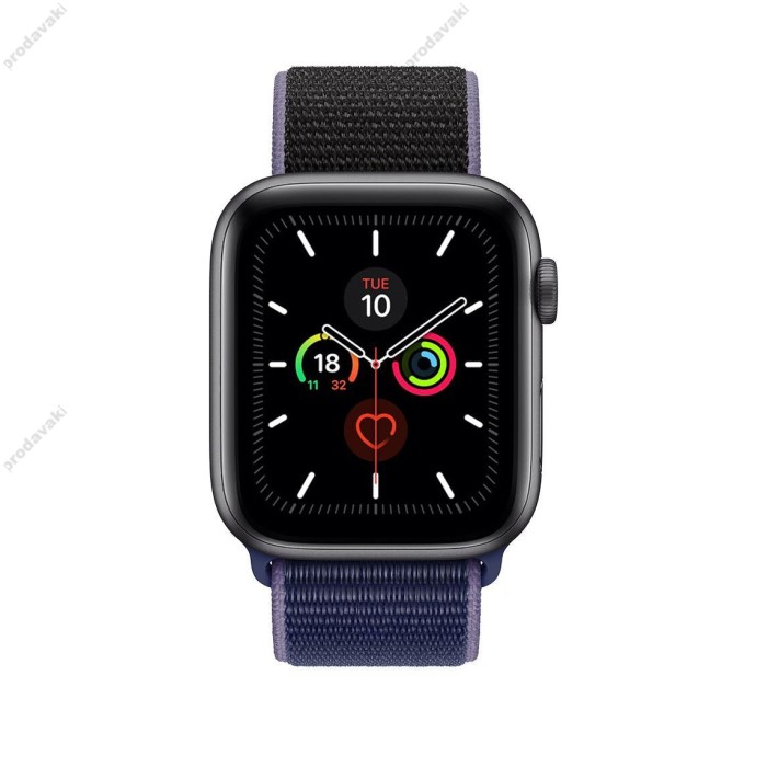 Ремінець для Apple Watch 38mm/40mm/41mm Nylon Sport Loop blue black