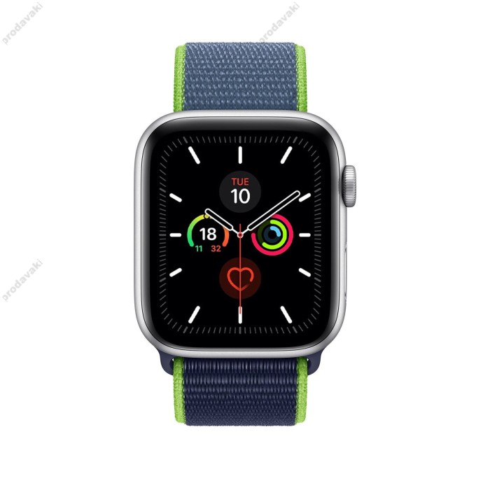 Ремінець для Apple Watch 38mm/40mm/41mm Nylon Sport Loop neon lime