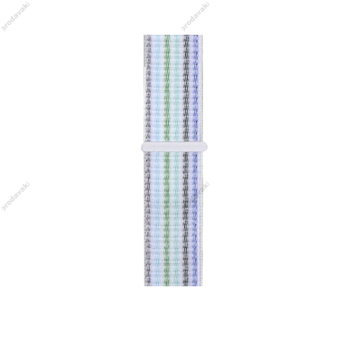 Ремінець для Apple Watch 38mm/40mm/41mm Nylon Sport Loop stripes blue