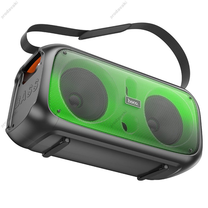 Портативна колонка Bluetooth HOCO BS54 Party wireless dual mic outdoor BT speaker 30W Чорна