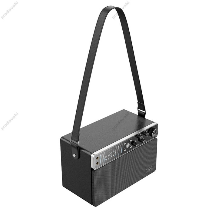 Портативна колонка Bluetooth HOCO BS50 Chanter wireless double mic karaoke speaker 120W Чорна