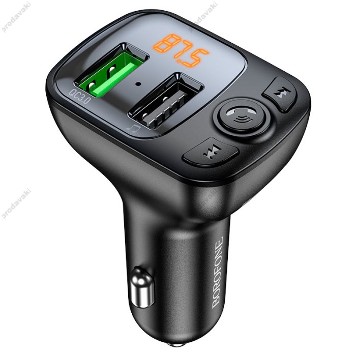 FM - трансмітер BOROFONE BC41 Eminency QC3.0 Black
