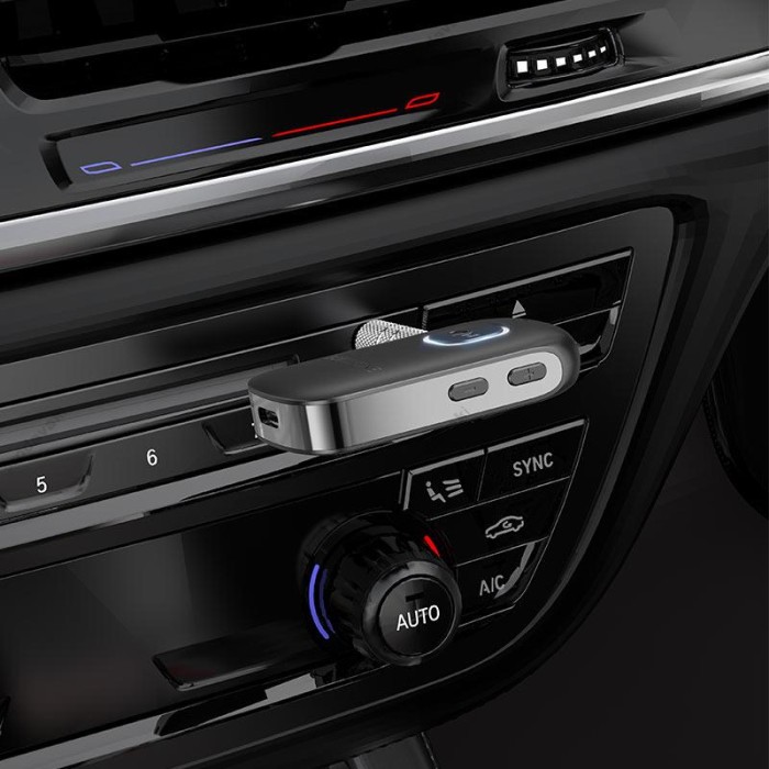 Автомобільний Bluetooth адаптер BOROFONE BC42 Car AUX BT receiver Black