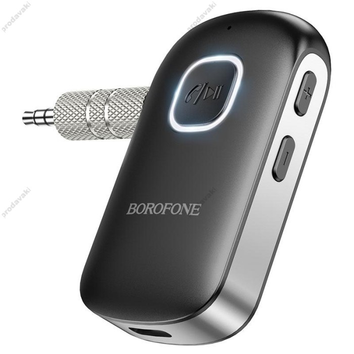 Автомобільний Bluetooth адаптер BOROFONE BC42 Car AUX BT receiver Black