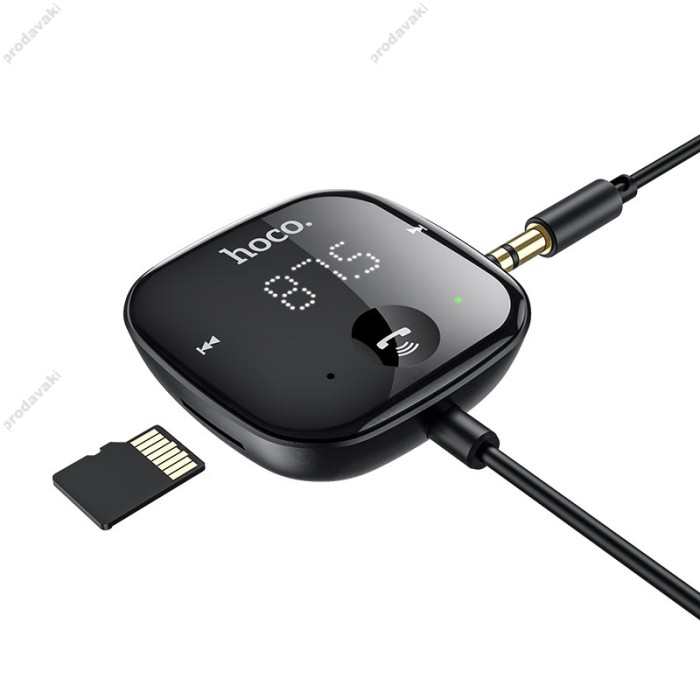 FM - трансмітер HOCO E65 Unity car BT FM transmitter BT5.0 FM AUX TF Black