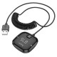 FM - трансмітер HOCO E65 Unity car BT FM transmitter BT5.0 FM AUX TF Black