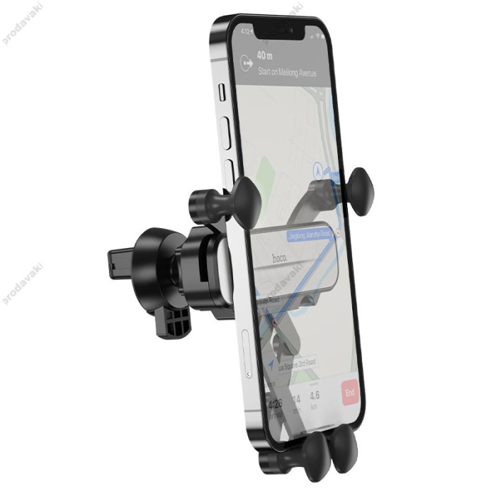 Автомобільний тримач Hoco CA102 Manner gravity linkage Car holder Black