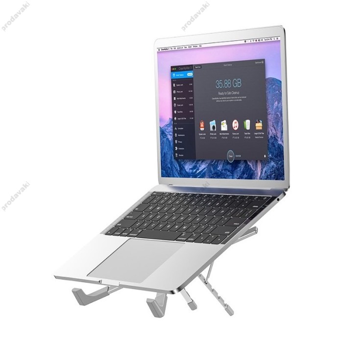Підставка для ноутбука та MacBook Hoco PH51 X Bystander metal folding laptop holder Grey