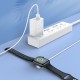 Зарядний пристрій для Apple Watch HOCO CW39 Ws charger for iWatch USB/5V/0,35A/1-8S Білий