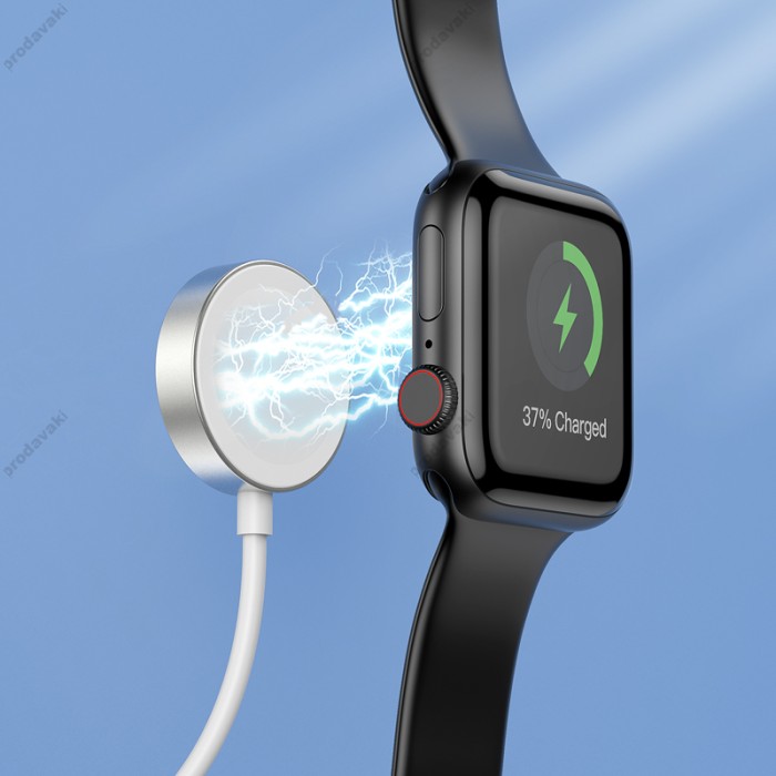 Зарядний пристрій для Apple Watch HOCO CW39 Ws charger for iWatch USB/5V/0,35A/1-8S Білий