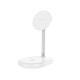 Беспровідний зарядний пристрій HOCO CW40 Noble 3-in-1 magnetic holder with wireless fast charging 15W Білий