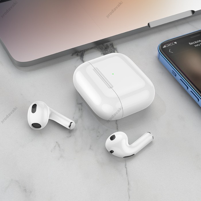 Бездротові Bluetooth навушники BOROFONE BW13 True wireless stereo headset BT 5.1 White