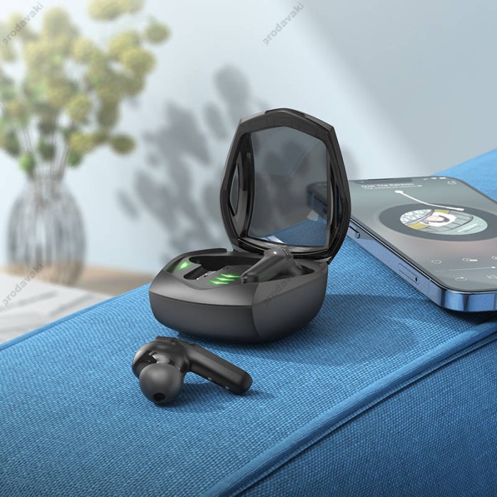 Бездротові Bluetooth навушники Hoco EW28 Magic true wireless gaming headset BT 5.3 Black