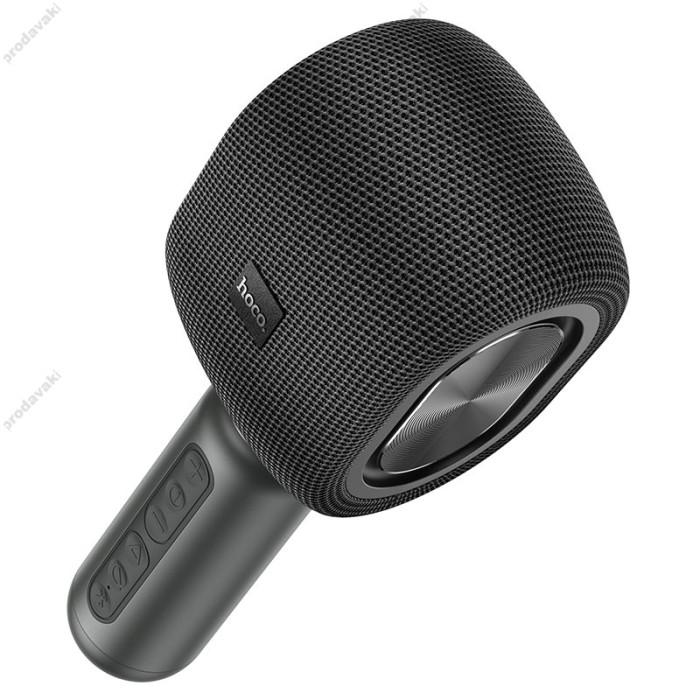 Портативна колонка-мікрофон HOCO BK8 Cool Hi K song microphone BT 5.0 Black