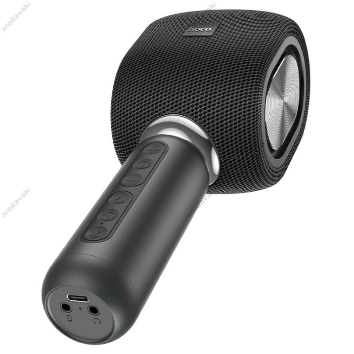 Портативна колонка-мікрофон HOCO BK8 Cool Hi K song microphone BT 5.0 Black