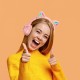 Бездротові Bluetooth навушники BOROFONE BO18 Cat ear headphones BT 5.0 Pink