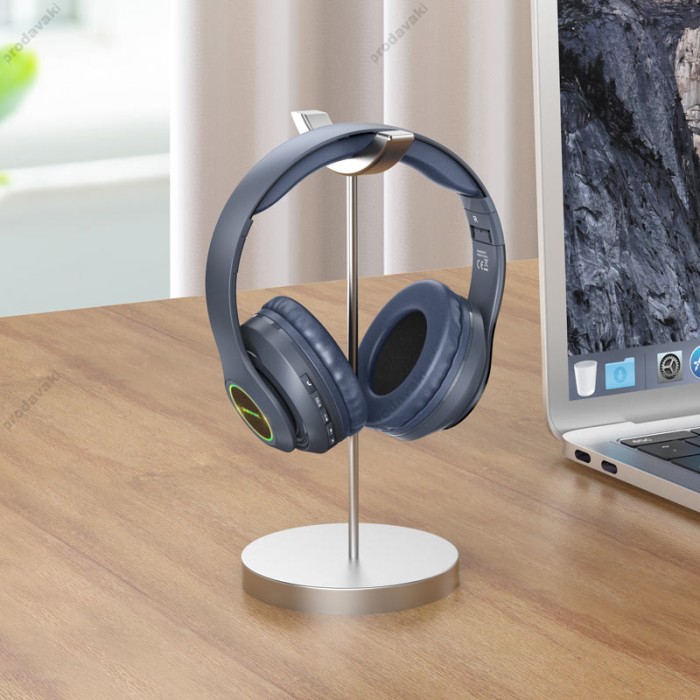 Бездротові Bluetooth навушники BOROFONE BO17 wireless headphones BT5.0 Blue