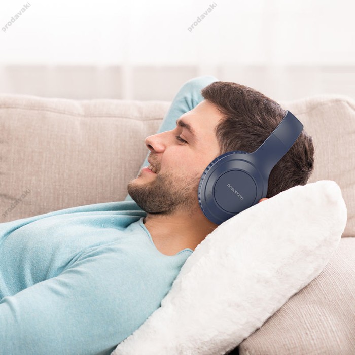Бездротові Bluetooth навушники BOROFONE BO20 Player BT 5.3 Blue