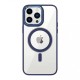 Чохол Color Clear Case with MagSafe iPhone 15 Plus Navy Blue
