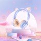 Дротові навушники Hoco W36 Cat ear headphones with mic Dream Blue