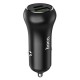 Автомобільний зарядний пристрій Hoco Z38 Resolute Car charger QC3.0 3A 38W Black