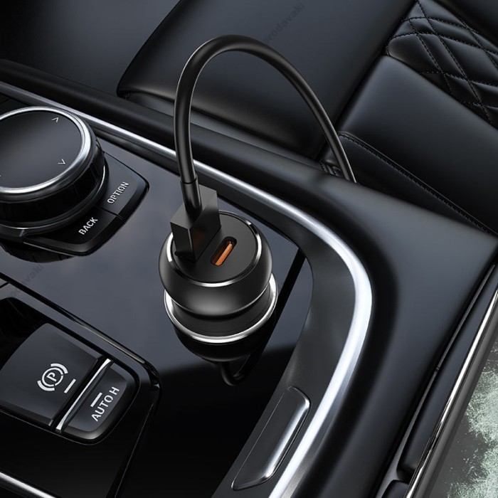 Автомобільний зарядний пристрій Hoco Z38 Resolute Car charger QC3.0 3A 38W Black