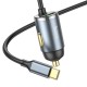 Автомобільний зарядний пристрій Hoco NZ7 Type-C Cable Car charger 3A 20W Grey