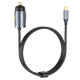 Автомобільний зарядний пристрій Hoco NZ7 Type-C Cable Car charger 3A 20W Grey