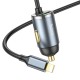 Автомобільний зарядний пристрій Hoco NZ7 Lightning Cable Car charger 3A 20W Grey