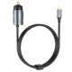 Автомобільний зарядний пристрій Hoco NZ7 Lightning Cable Car charger 3A 20W Grey