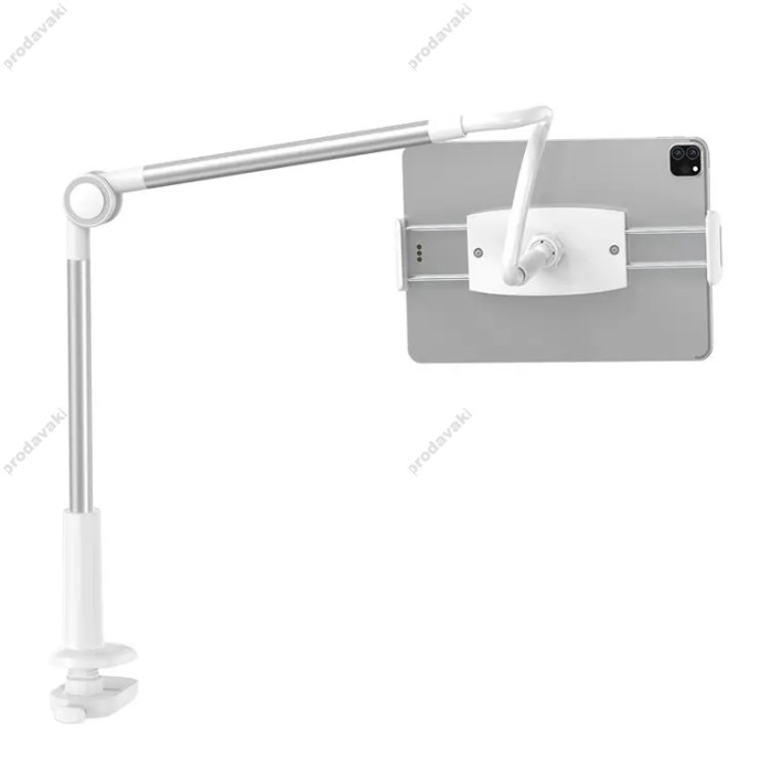 Тримач настільний Baseus Otaku life rotary adjustment lazy Pro (для phone/ipad) Silver LUZQ000012