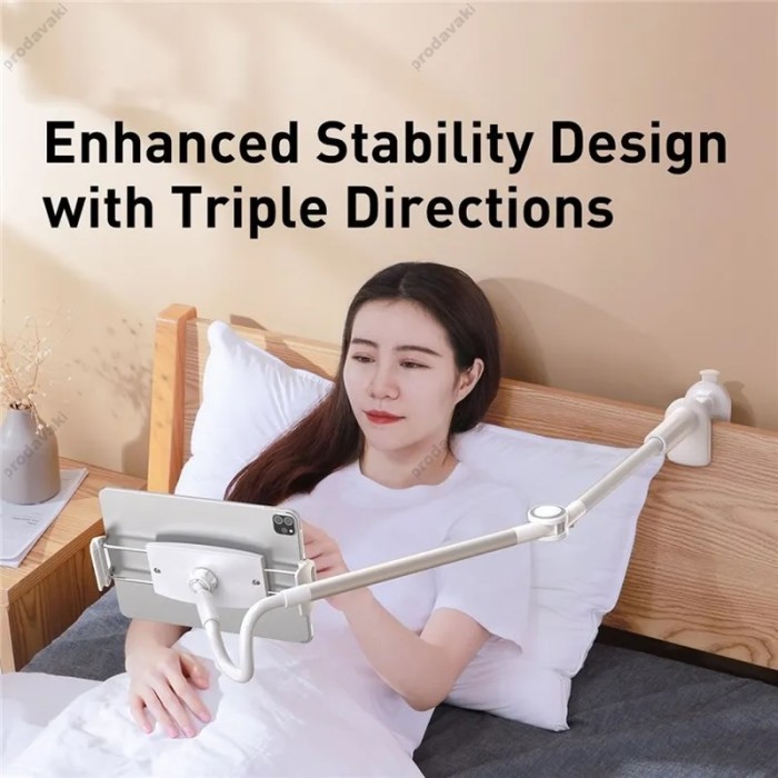 Тримач настільний Baseus Otaku life rotary adjustment lazy Pro (для phone/ipad) Silver LUZQ000012