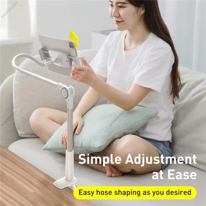 Тримач настільний Baseus Otaku life rotary adjustment lazy Pro (для phone/ipad) Silver LUZQ000012
