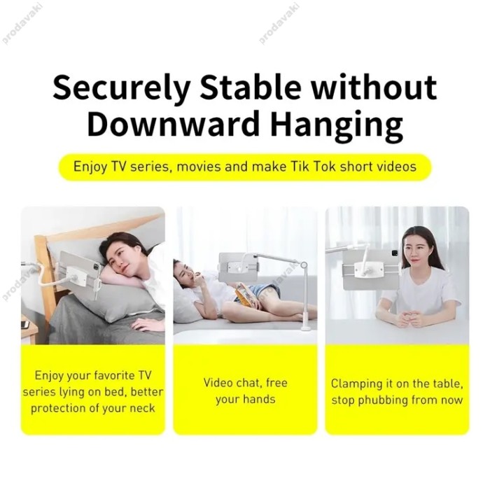 Тримач настільний Baseus Otaku life rotary adjustment lazy Pro (для phone/ipad) Silver LUZQ000012