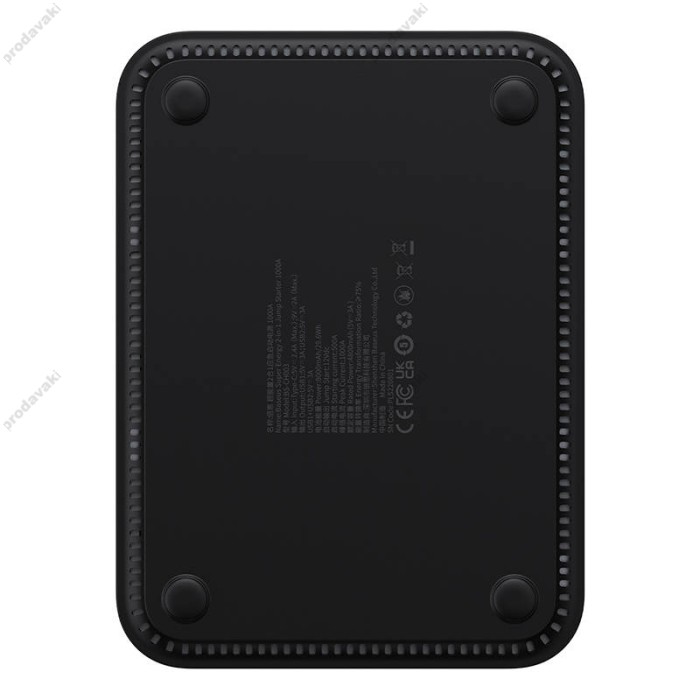 Пусковий зарядний пристрій бустер-компресор Baseus Super Energy 2in1 Jump Starter піковий 1000A 8000 mAh Black (CGCN000001)