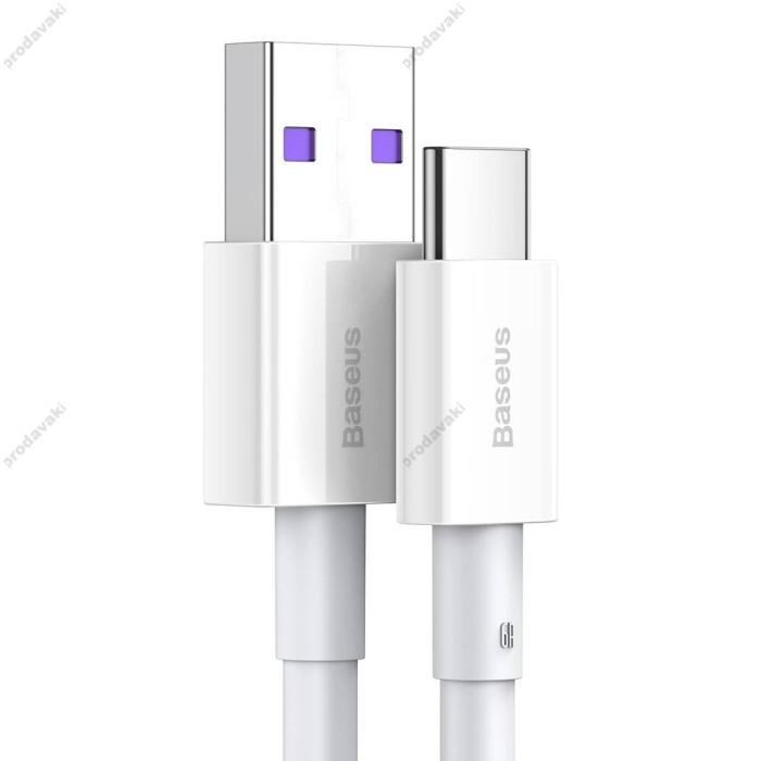 Кабель Baseus Superior Series Fast Charging USB to Type-C 100W 0.25m Moon White P10320102214-00
