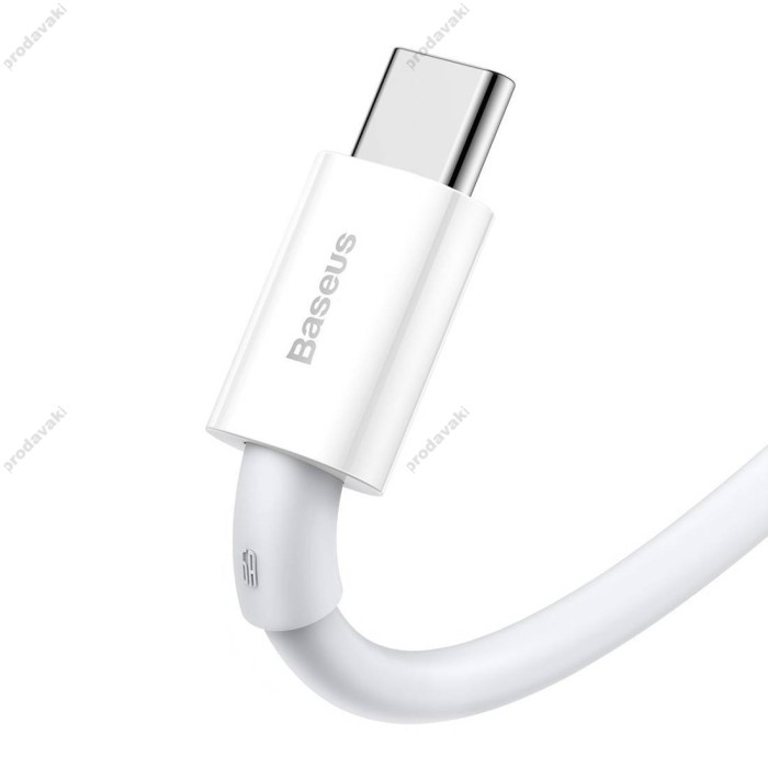 Кабель Baseus Superior Series Fast Charging USB to Type-C 100W 0.25m Moon White P10320102214-00