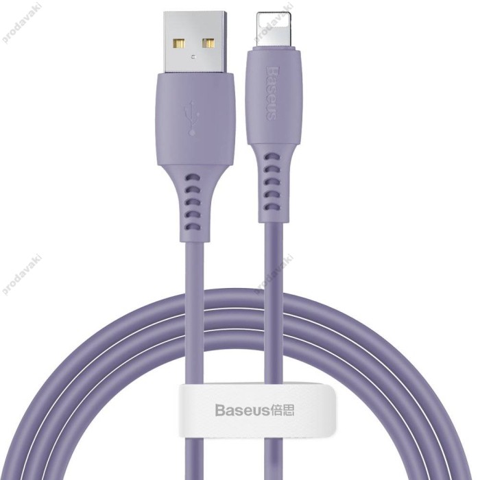 USB-кабель Baseus Colorful Cable USB For iP Lightning 2.4A 1.2m (CALDC-05) Purple