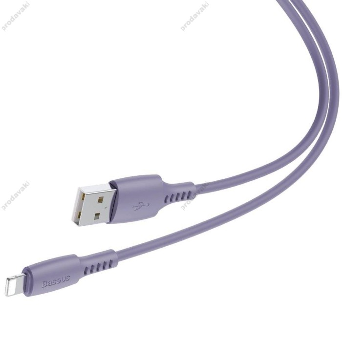 USB-кабель Baseus Colorful Cable USB For iP Lightning 2.4A 1.2m (CALDC-05) Purple