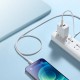 USB PD кабель Baseus Dynamic Series Fast Charging Data Cable Type-C to iP Lightning 20W 1m (CALD000002) White