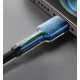 PD кабель Baseus Cafule Series Metal Data Cable Type-C to iP Lightning PD 20W 0.25m (CATLJK-01) Black